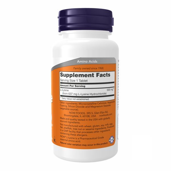 LYSINE 500mg - 100 tabs (Повреждена банка) 2024-11-0296 фото