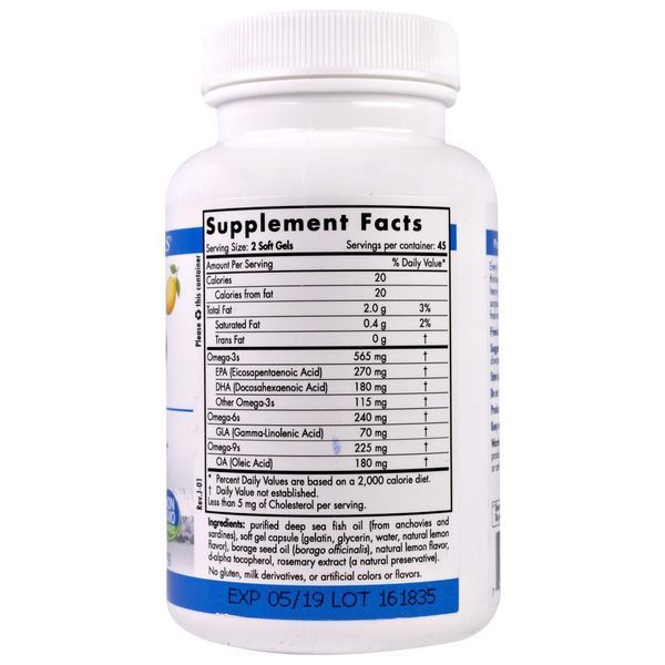 Nordic Naturals Professional, ПроНЖК- 3-6-9, пищевая добавка с НЖК (EFA), 1000 мг, 90 мягких желатиновых капсул с жидкостью NOR-03091 фото