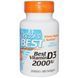 Doctors Best, Витамин D3 (Best Vitamin D3), 2000 МЕ, 180 мягких таблеток DRB-00210 фото 1