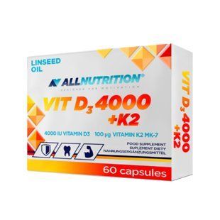 Vit D3 4000 + K2 - 60caps 2022-09-0431 фото