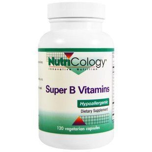 Nutricology, Супер-комплекс витаминов группы B, 120 растительных капсул ARG-50340 фото