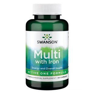Multi whith Iron Active One Formula - 90 caps 100-44-2741495-20 фото