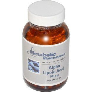 Metabolic Maintenance, Альфа-липоевая кислота, 300 мг, 100 растительных капсул MBM-00241 фото