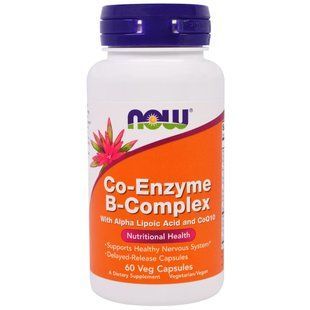 Now Foods, CO-ENZYME B-COMPLEX, 60 Vcaps NOW-00406 фото