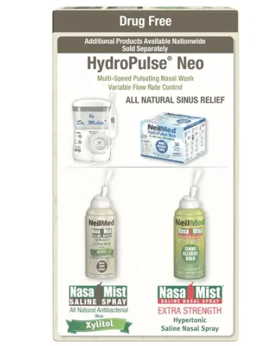 Сольовий розчин для промивання носа NeilMed Sinus Rinse Kit with Xylitol Refill 60 пакетиків Sinus Rinse Kit with Xylitol Refill фото