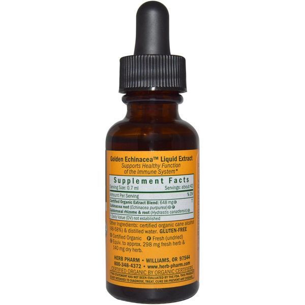 Herb Pharm, Золотая эхинацея, 1 жидкая унция (30 мл) HBP-90048 фото