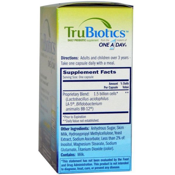 One-A-Day, Пробиотическая добавка TruBiotics 30 капсул OAD-55080 фото