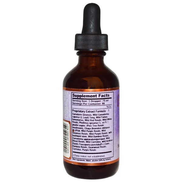 Dragon Herbs, 22 Экстракт Гриба Рейши, 2 жидкие унции (60 мл) DRA-00010 фото