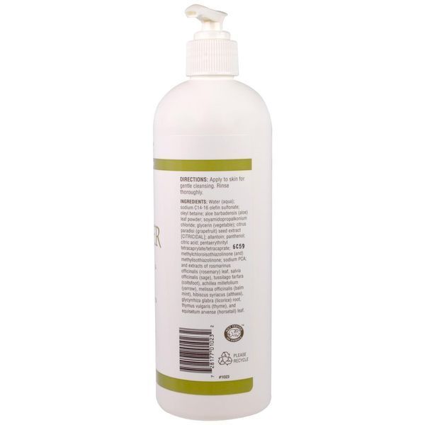 NutriBiotic, Безмыльное чистящее средство для кожи, без запаха, 16 жидких унций (473 мл) NBC-01023 фото