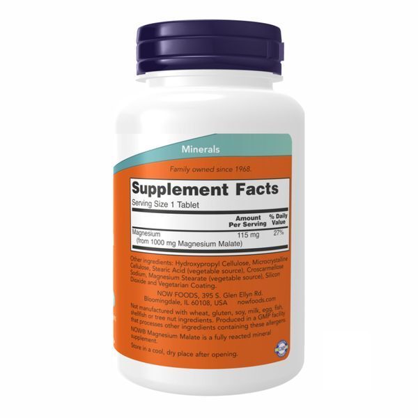 Magnesium Malate 1000mg - 180 tabs 2022-10-0031 фото