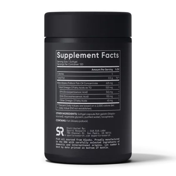 Omega-3 Fish Oil Alaska 625mg - 120 mini softgels 2023-10-4009 фото