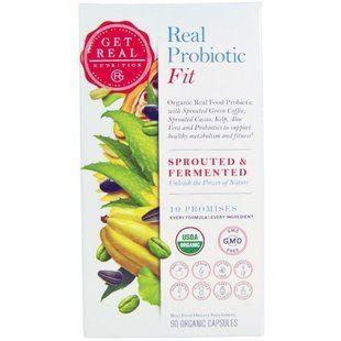 Get Real Nutrition, Настоящий пробиотик - физическая форма, 90 органических капсул GTR-00004 фото