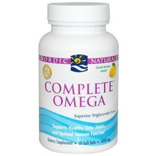 Nordic Naturals, Complete Omega, зі смаком лимона, 1000 мг, 60 гельових капсул NOR-01770 фото