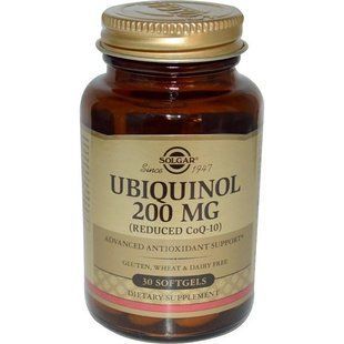 Solgar, Ubiquinol, 200mg, 30 Softgels SOL-02642 фото