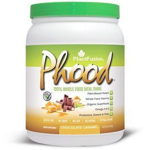 PlantFusion, Phood, Питательный коктейль из цельных растительных продуктов, Вкус шоколада и карамели, 15.9 унций (450 г) PLF-00182 фото
