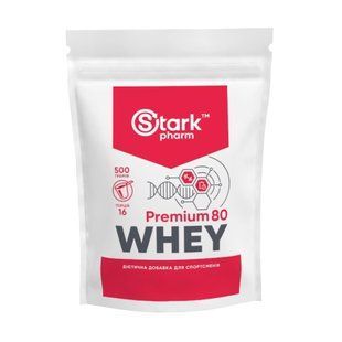 Whey 80 Premium - 500g Pure (Пошкоджена етикетка) 2023-10-7765 фото