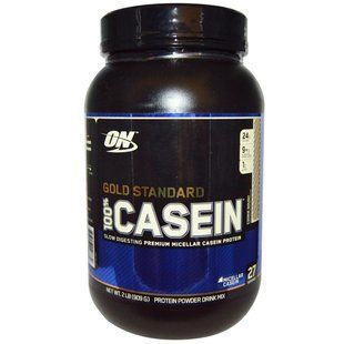 Optimum Nutrition, Золотой стандарт, 100% казеин, протеиновый порошок, печенье, 909 г (2 фунта) OPN-02683 фото
