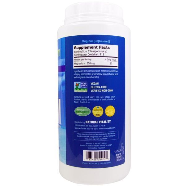 Natural Vitality, Natural Calm, антистресовий напій, оригінальний (неароматизований), 16 унцій (453 р) PTG-00002 фото
