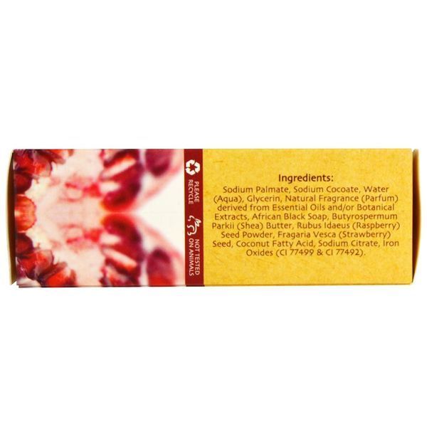 Shea Natural, Отшелушивающее черное мыло с маслом ши, полночный гранат, 5 унций (141 г) SHN-52202 фото