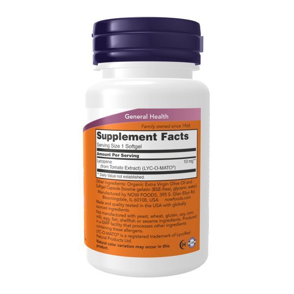 Lycopene 10 mg - 120 softgels 2023-10-3573 фото
