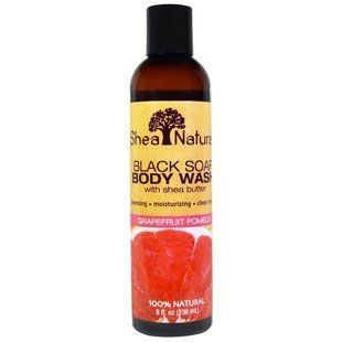 Shea Natural, Черное мыло для тела, с экстрактом масла ши, грейпфрут-помело, 8 жидких унций (236 мл) SHN-52240 фото