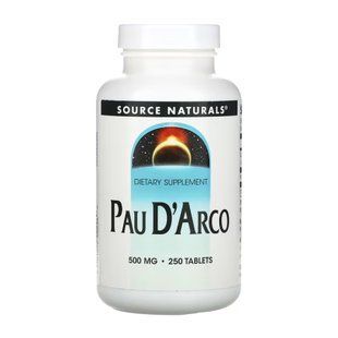 Pau D'Arco 500mg - 250 tabs (Пошкоджена етикетка) 2023-10-7971 фото