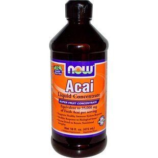 Now Foods, Рідкий концентрат асаї, 16 рідких унцій (473 мл) NOW-04804 фото