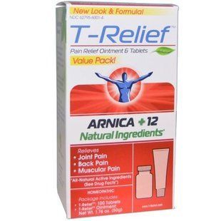 MediNatura, T-Relief, арника +12 натуральных ингредиентов, 1,76 унции (50 г) - 2 предмета HEE-85202 фото