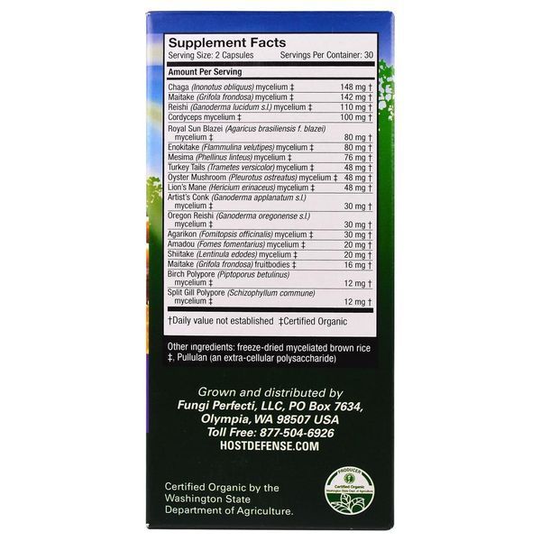 Fungi Perfecti, Host Defense, MyCommunity, 60 NP Caps FPI-03812 фото