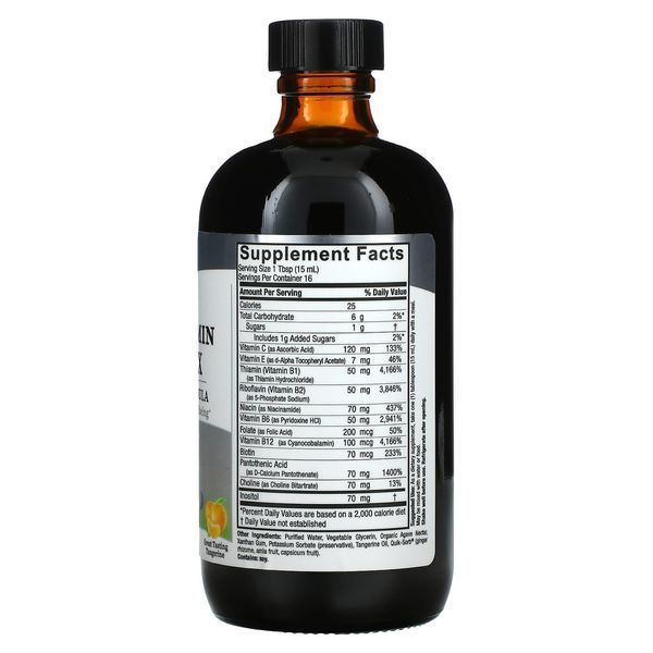 Витамины группы В жидкие Natures Answer, комплекс с натуральным мандариновым вкусом 240 мл. NTA-26105 фото