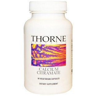 Thorne Research, Цитрамат кальция, 90 капсул на растительной основе THR-27002 фото