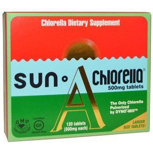 Sun Chlorella, Sun Chlorella A, 500 мг, 120 таблеток SCC-01511 фото
