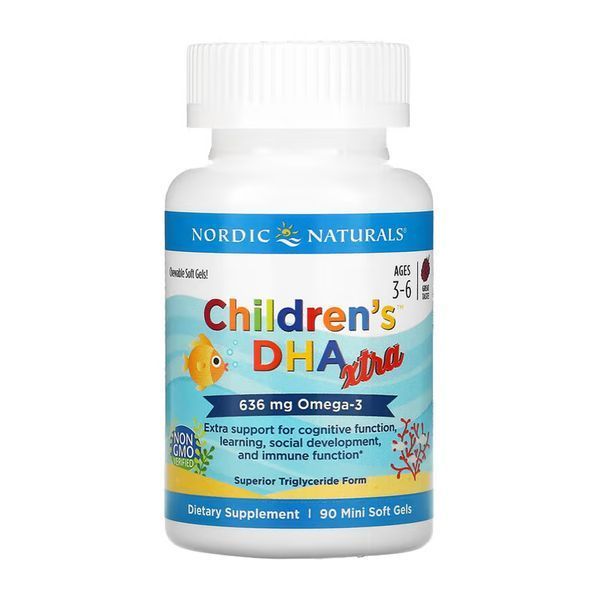Children's DHA Xtra - 90 mini softgels 2023-10-5961 фото