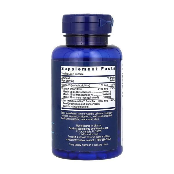 Vitamins D and K with Sea-Iodine&trade; - 60 caps 2022-10-1945 фото