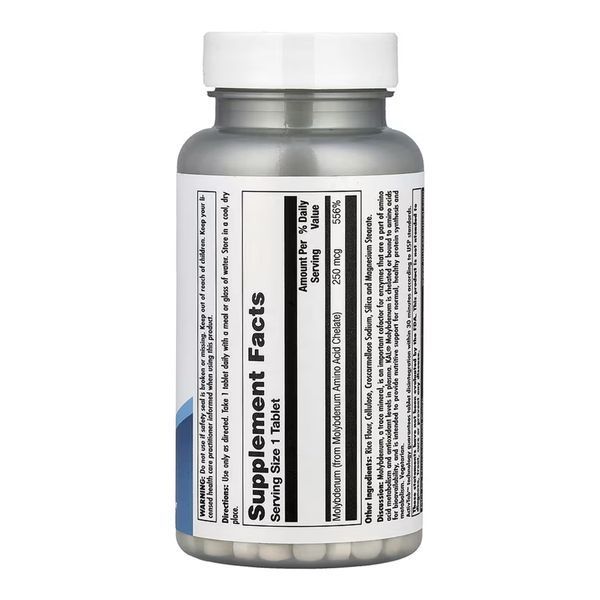 Molybdenum Amino Acid Chelate 250 mcg - 100 tabs 2023-10-7003 фото