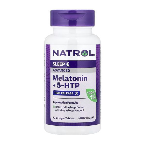 Advanced Sleep Melatonin - 60 tabs 2023-10-6235 фото