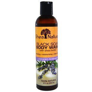 Shea Natural, Черное мыло для тела, с экстрактом масла ши, лаванда-розмарин, 8 жидких унций (236 мл) SHN-52244 фото