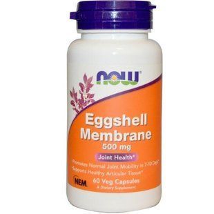 Now Foods, Eggshell Membrane , 500 mg, 60 Veggie Caps NOW-03385 фото