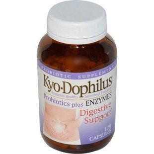 Wakunaga - Kyolic, Kyo&bull;Dophilus, пробиотики плюс ферменты, 120 капсул WAK-60242 фото