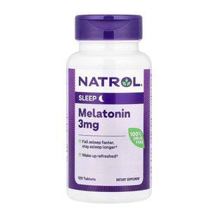 Melatonin 3mg - 120 tabs (Пошкоджена банка) 2024-11-02970 фото