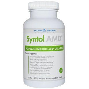 Arthur Andrew Medical, Syntol AMD, добавка для поліпшення мікрофлори 180 капсул AAM-00102 фото