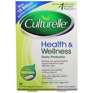 Culturelle, Пробиотик для поддержки здоровья и хорошего самочувствия, 30 вегетарианских капсул CTL-36404 фото