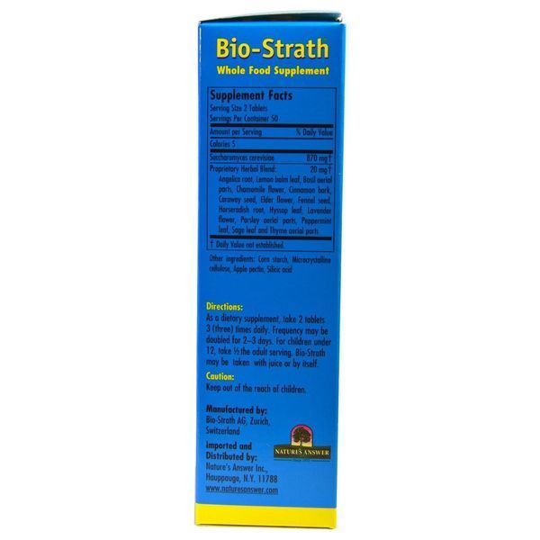 Bio-Strath, Цельнопищевая добавка, 100 таблеток BST-60803 фото