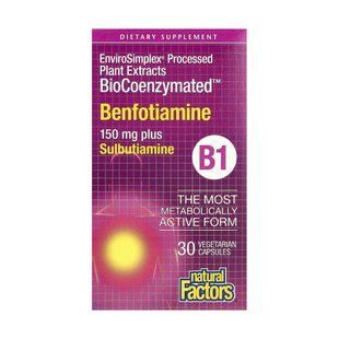 BioCoenzymated Benfotiamine - 30 caps 2023-10-6703 фото