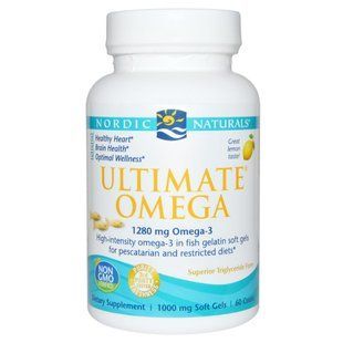 Nordic Naturals, Ultimate Omega, чудовий лимонний смак, 1000 мг, 60 шт. NOR-01797 фото