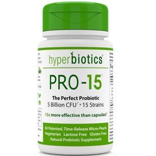 Hyperbiotics, PRO-15. The Perfect Probiotic, 5 Billion CFU, 60 Tablets HYB-05850 фото