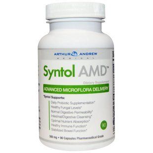 Arthur Andrew Medical, Syntol AMD, вдосконалена доставка мікрофлори, 500 мг, 90 капсул AAM-00105 фото