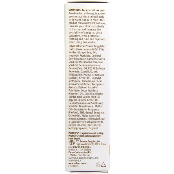 Palmers, Формула с маслом какао, масло для ухода за кожей лица, с ароматом шиповника, 1 жидкая унция (30 мл) PAL-04173 фото