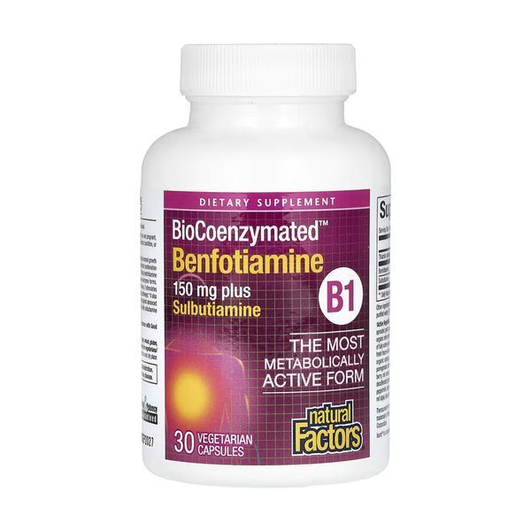 BioCoenzymated Benfotiamine - 30 caps 2023-10-6703 фото
