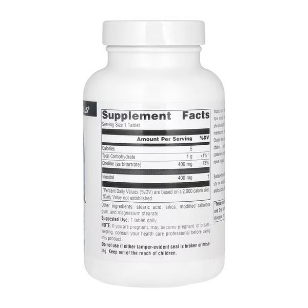 Inositol & Choline 800 mg - 100 tabs 2023-10-6138 фото